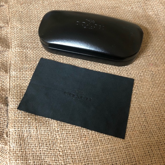Coach Accessories - Coach Black Eyewear Case & Coach Lens Cloth